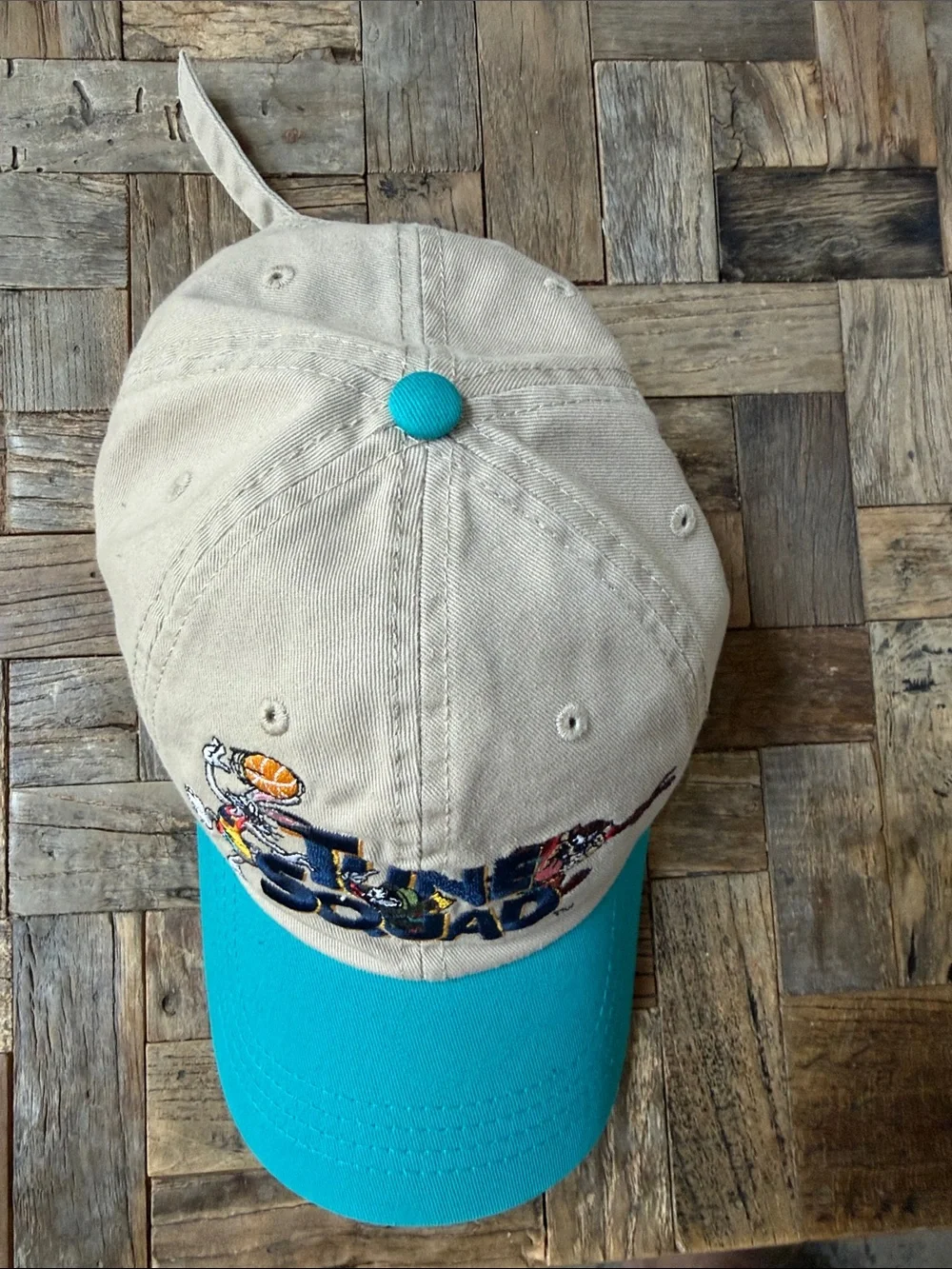 Space Jam Looney Tunes 'Tune Squad' Two-Tone Cap Teal/Beige
